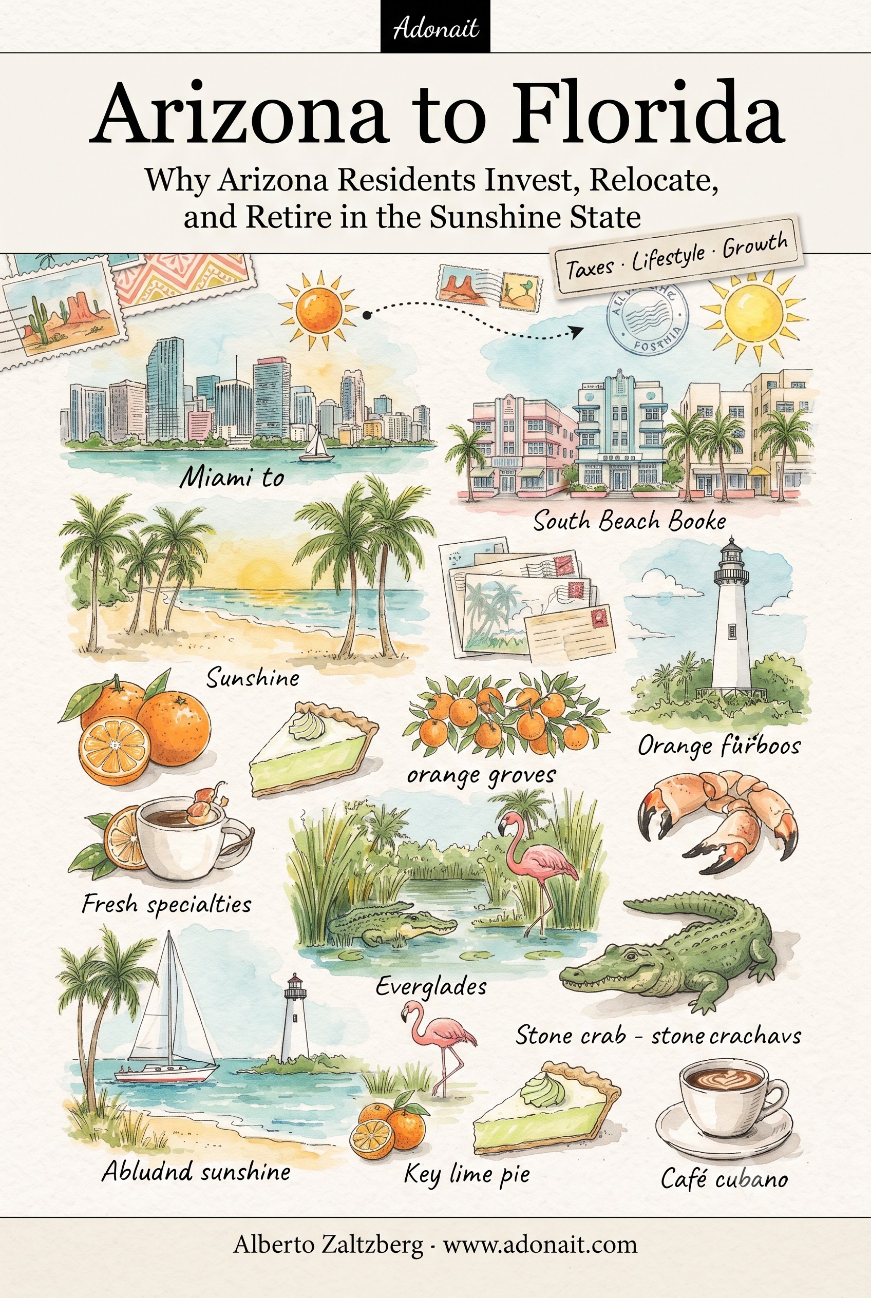 Arizona to Florida: Why Arizona Residents Invest, Relocate, and Retire in the Sunshine State