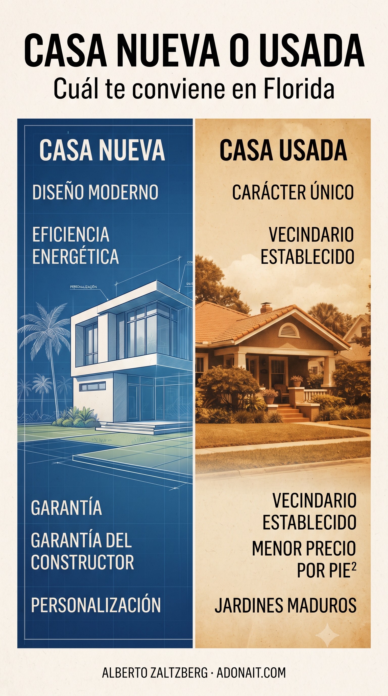 Casa Nueva vs. Usada en Florida: Cuál te Conviene