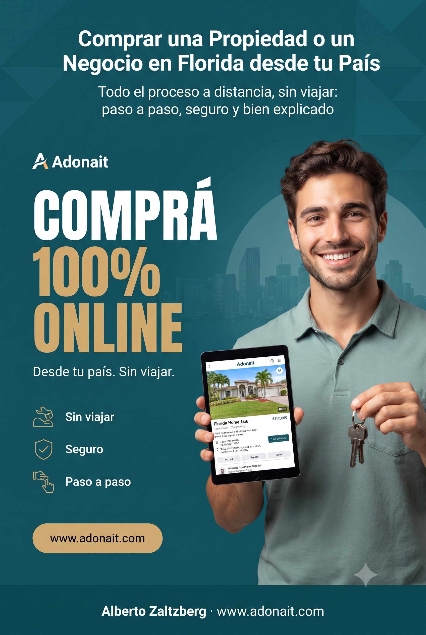 Comprar una Propiedad o un Negocio en Florida desde tu País — 100% Online