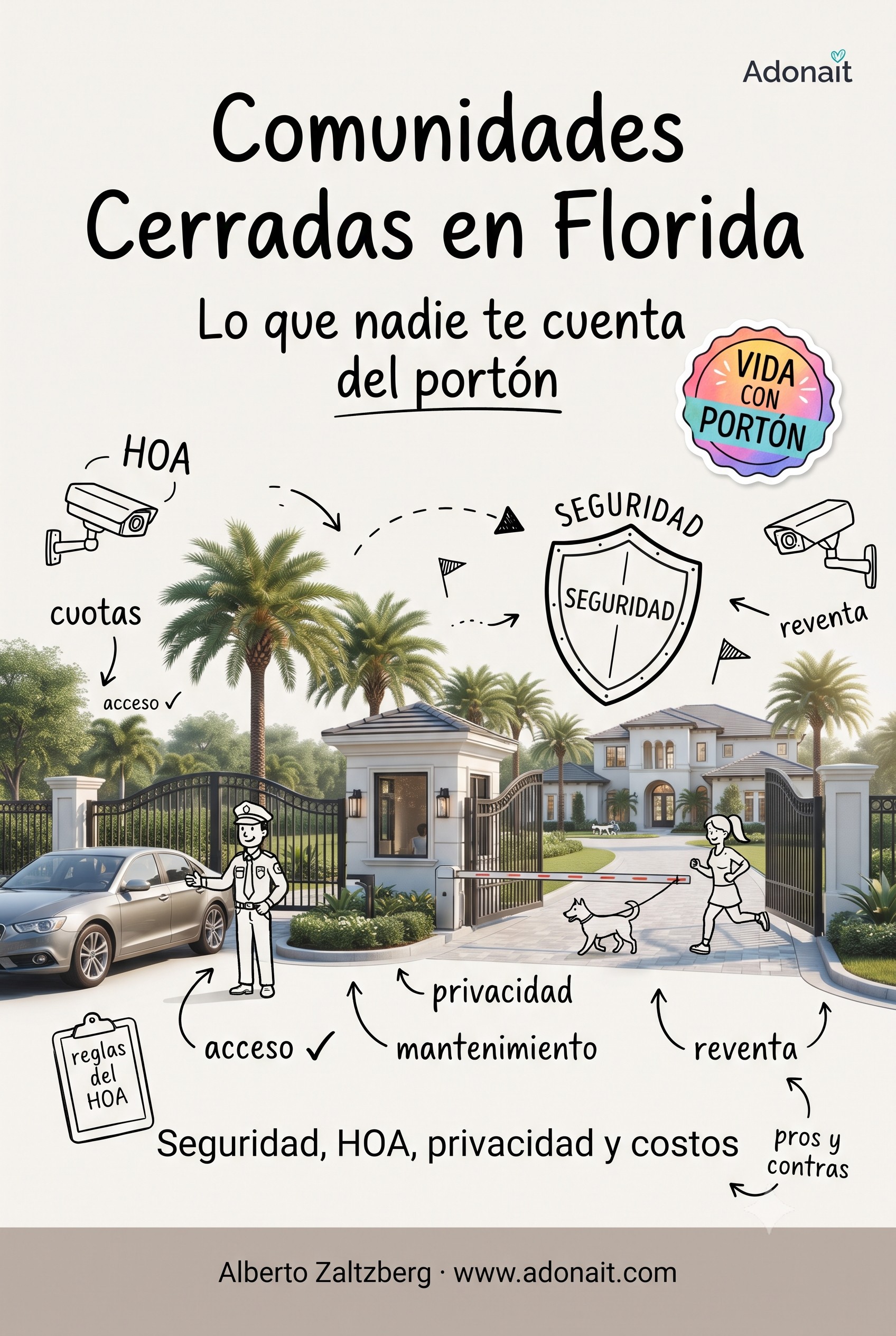 Comunidades Cerradas (Gated) en Florida: Ventajas, Reglas y Costos