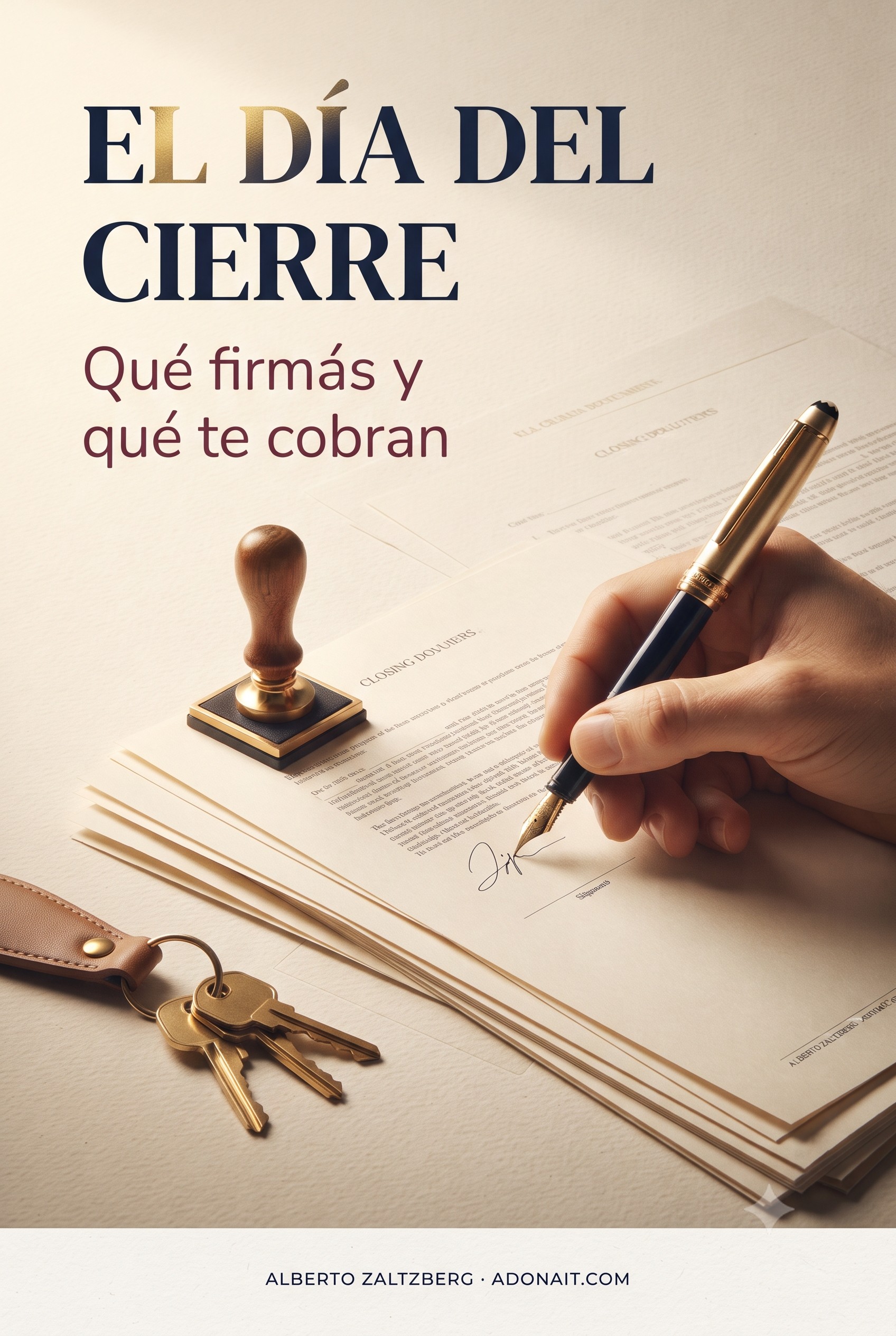 El Día del Cierre: Qué Firmás y Qué te Cobran
