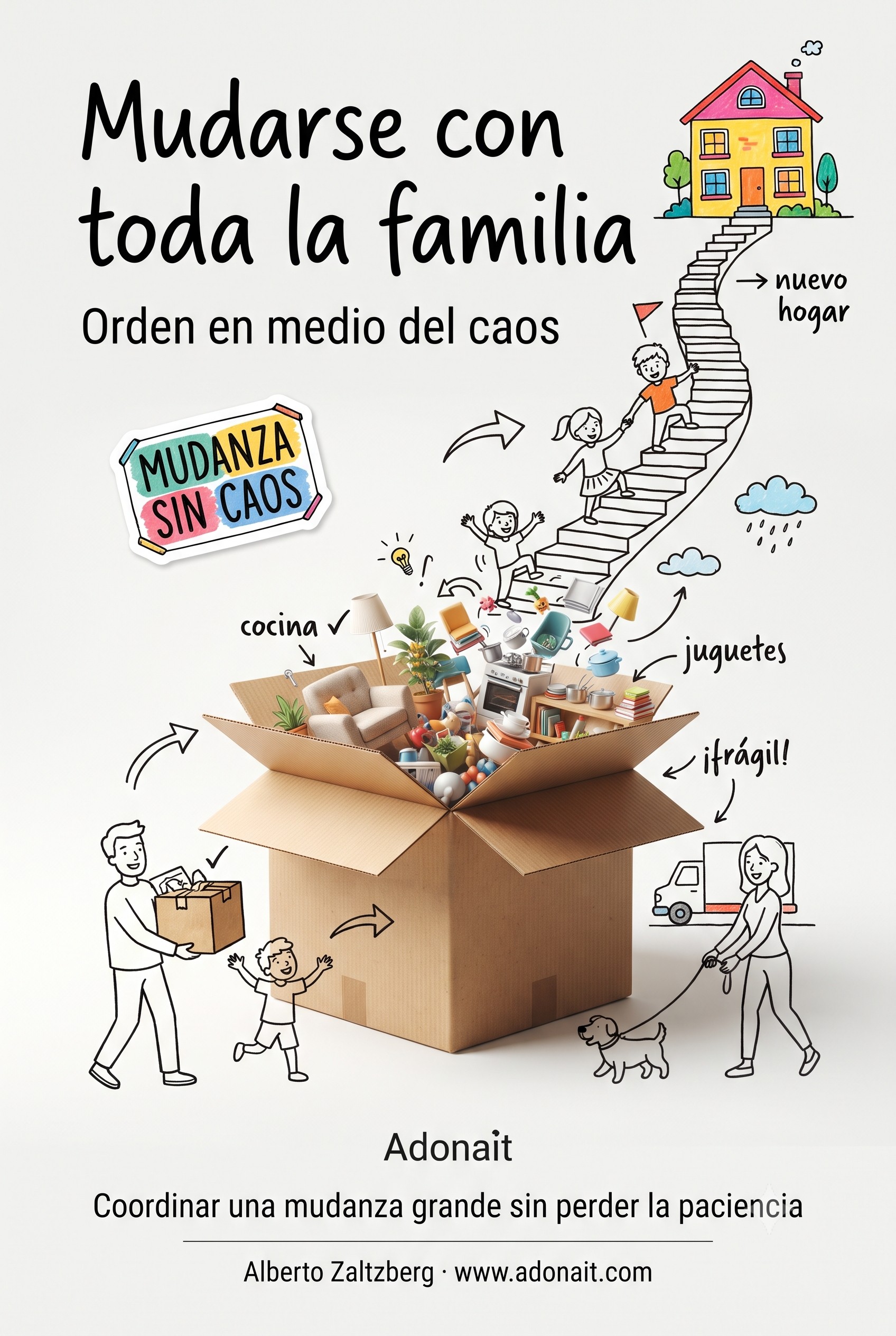 Mudarse con toda la familia: orden en medio del caos