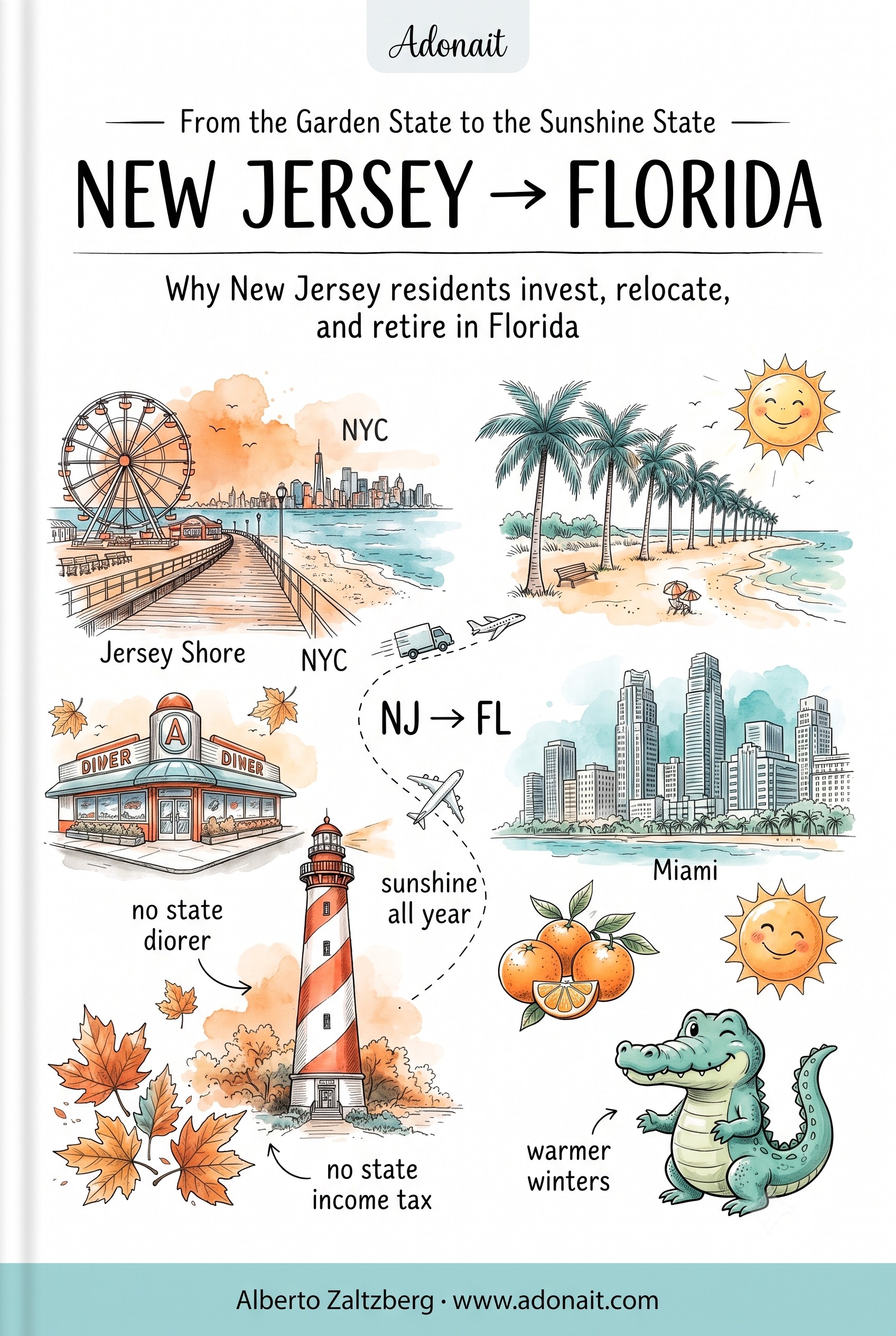 New Jersey to Florida: Why New Jersey Residents Invest, Relocate, and Retire in the Sunshine State